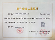 軟件企業(yè)認(rèn)定證書